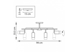 Люстра на штанге Lightstar Rullo LR7183181 - 3