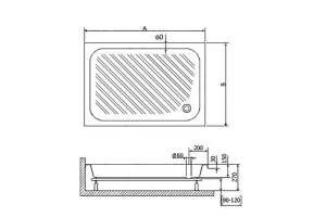 Душевой поддон Rgw  90x70 см (16180279-51) - 2