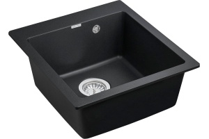 Мойка кухонная Paulmark Zemar PM104651-BL черная - 2