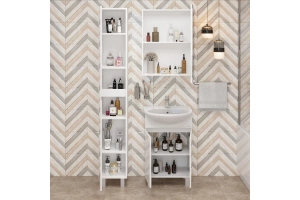 Тумба с раковиной Onika Милтон 50 белая - 3