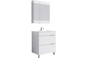 Зеркало-шкаф Aqwella Brig 70 белое - 2