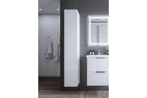 Шкаф-пенал для ванной Бриклаер Хелена 30х180 белый (4627125416378)