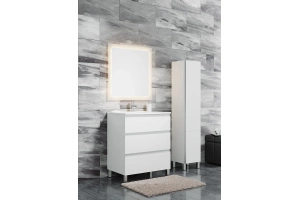 Тумба с раковиной Sanvit Авеню-3 70 белый глянец - 2