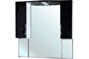 Зеркало-шкаф Bellezza Лагуна 120 черный - 3