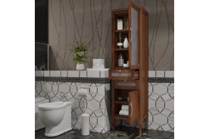 Шкаф-пенал Opadiris Мираж 45 R светлый орех - 3