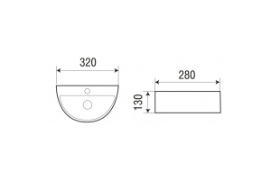 Раковина подвесная Weltwasser WW AISBACH 5062 32 белый (10000004597) - 2