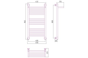 Полотенцесушитель водяной ДР 