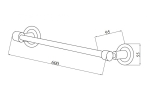 Полотенцедержатель Boheme Murano золото - 2