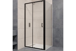 Душевой уголок RGW Passage PA-74B 160x80 профиль черный стекло прозрачное