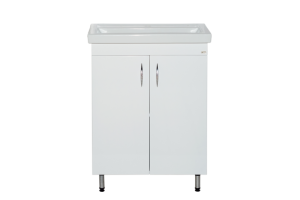 Тумба с раковиной Misty Фостер 50 белая глянцевая