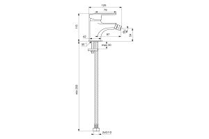 Смеситель для биде Vidima Logik хром (BA277AA) - 2