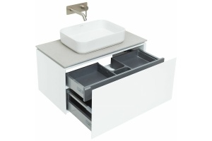 Тумба под раковину Allen Brau Infinity 85 белый матовый - 2