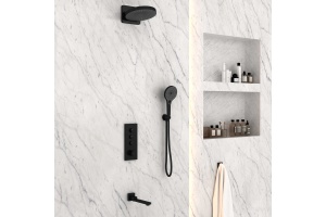 Душевой комплект Vincea Inspire с термостатом черный матовый - 3