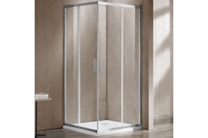 Душевой уголок Vincea Garda 100х90 хром стекло прозрачное