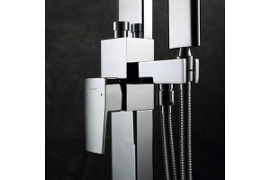 Смеситель напольный Black&White Universell хром - 3