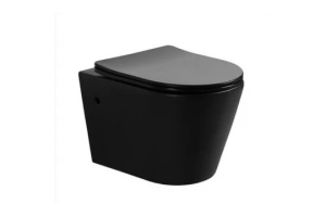 Унитаз подвесной Aquatek Вега с сиденьем микролифт, черный, матовый (AQ1905-MB)