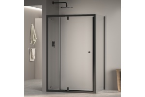 Душевой уголок RGW Passage 90х80 черный стекло прозрачное