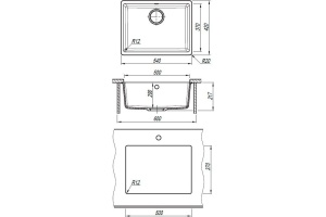 Мойка кухонная Florentina Вега 500 грей - 3