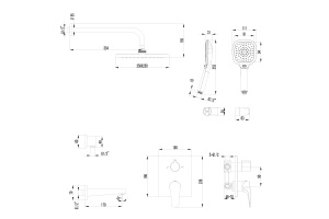 Душевой комплект Lemark Shift LM4322C - 2