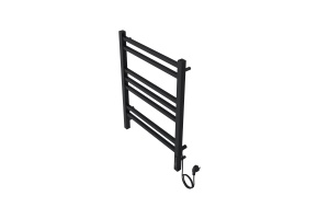 Полотенцесушитель электрический Aquatek Альтаир П7 500х700, quick touch, черный муар - 2