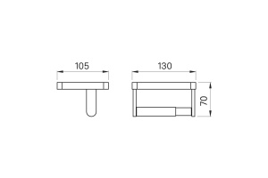 Бумагодержатель с полкой - 2
