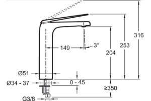Смеситель Jacob Delafon Avid E97347-BN для раковины - 2