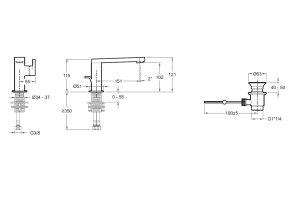 Смеситель для раковины Jacob Delafon Composed E73167-CP - 2