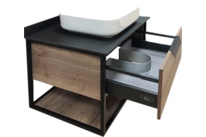 Тумба с раковиной Comforty Кёльн 75 дуб темный - 3