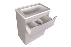 Тумба под раковину Style Line Бергамо 60 Люкс Plus, серый (СС-00002309) - 2