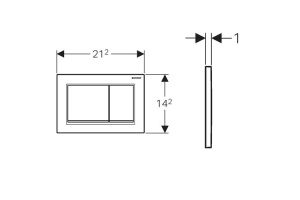Кнопка смыва Geberit  (115.080.KK.1) - 2