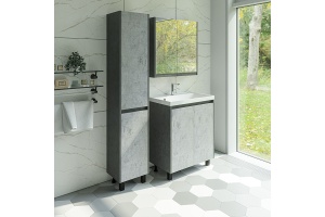 Тумба под раковину Stella Polar Кибэла 60 серый - 2