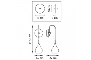 Бра Lightstar Pentola 803537 - 3