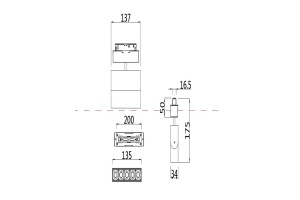 Трековый светодиодный светильник для магнитного шинопровода Maytoni Track lamps TR015-2-10W4K-B - 2