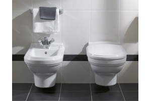 Крышка-сиденье Villeroy & Boch Hommage 8809 S1 R1 белый альпин, с микролифтом, петли хром - 3