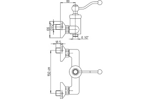 Смеситель для душа Paini Duomo 88F3511 - 3