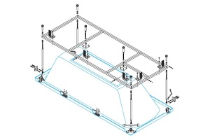 Металлический каркас METAURO CORNER-MF - 2