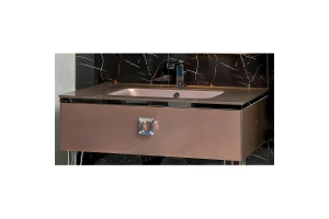 Тумба под раковину Armadi Art Lucido 80 розовый