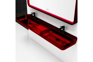 Подвесная раковина Abber Kristall 150 красная