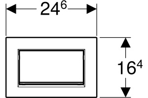 Кнопка смыва Geberit Sigma 30 115.893.JT.1 белый матовый / хром глянцевый - 3