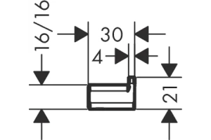 Крючок Hansgrohe AddStoris хром - 2
