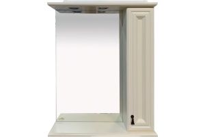 Зеркало-шкаф Misty Лувр 65 R слоновая кость