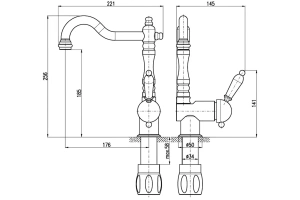 Смеситель для кухни Rav Slezak Labe черный матовый - 3