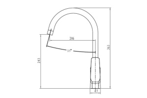 Смеситель Kaiser Glory 69044 для кухонной мойки - 2