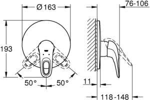 Смеситель Grohe Eurostyle New 19507LS3 для душа - 2