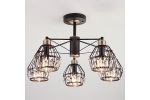 Люстра на штанге Eurosvet Lord 70075/5 черный