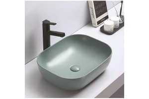 Раковина накладная CeramaLux NC 50.5 см зеленый матовый (78104MLG-6) - 2