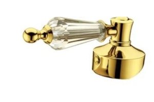 Смеситель для ванны Boheme Tradizionale золото с белым кристаллом Swarovski - 2