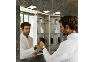 Зеркало-шкаф Keuco Royal 15 80 см, с подсветкой - 2