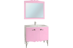Мебель для ванной Bellezza Эстель 80 розовая