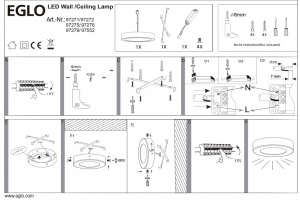 Накладной светильник Eglo ПРОМО Fueva 1 97552 - 2